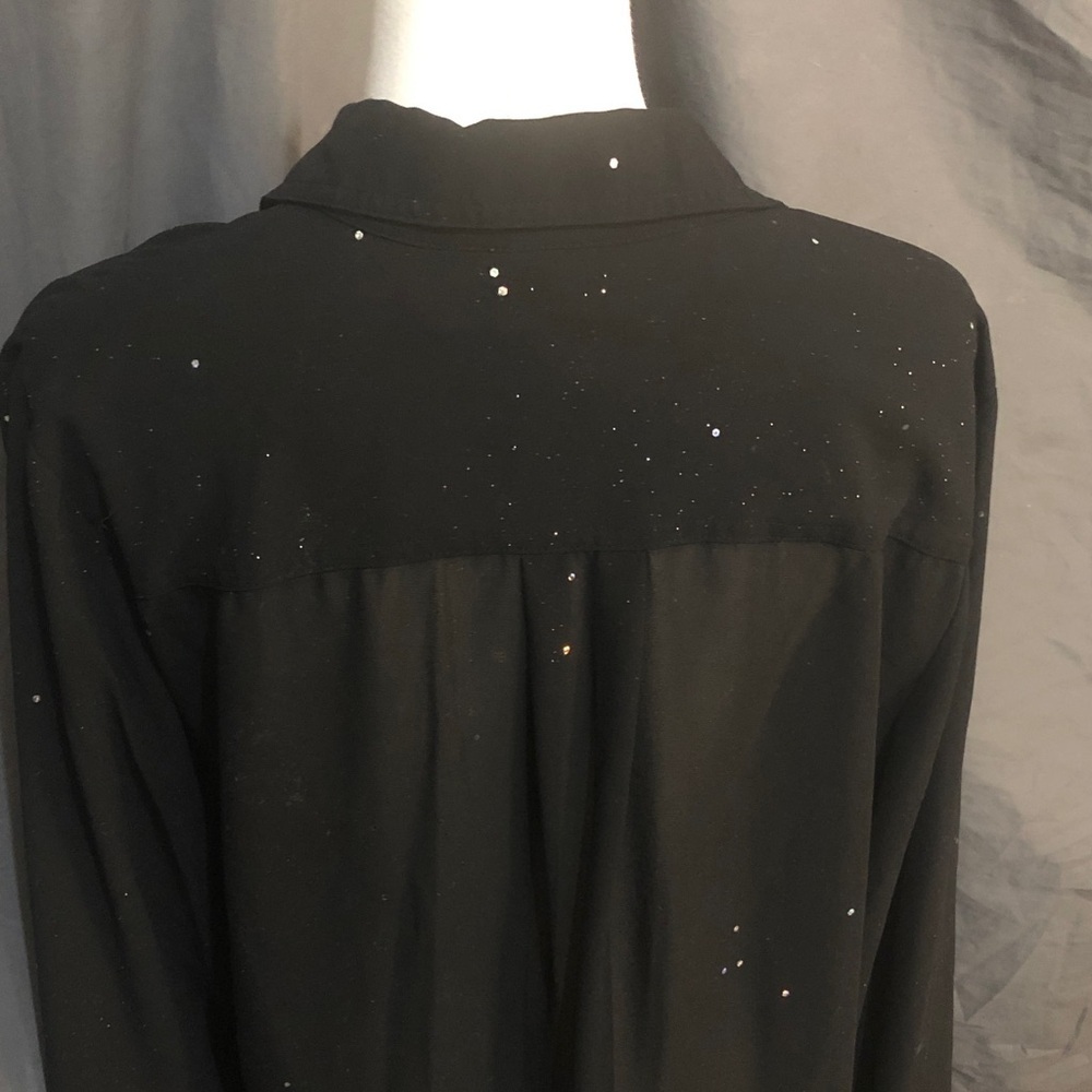 Chico's Black Travelers Collection Top Size Medium Large - Picture 9 of 14
